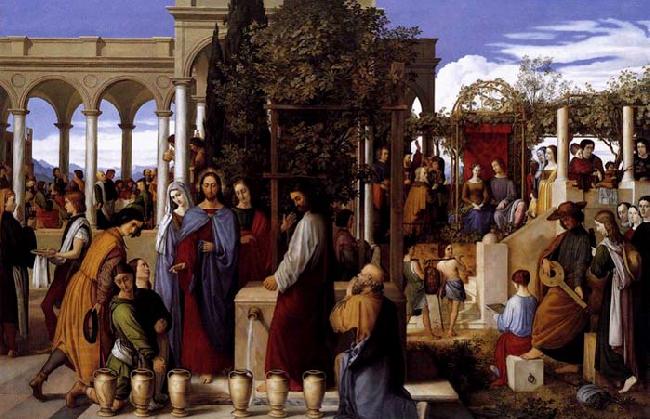 Julius Schnorr von Carolsfeld The Wedding Feast at Cana oil painting picture